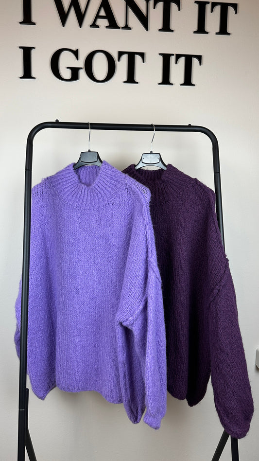 Oversize Knitwear Plum