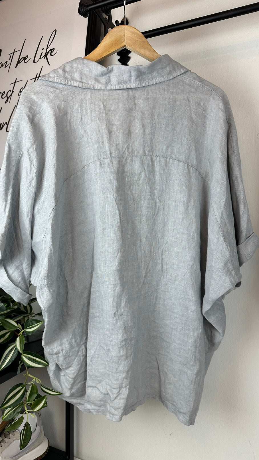 Leinen Blusenshirt oversize