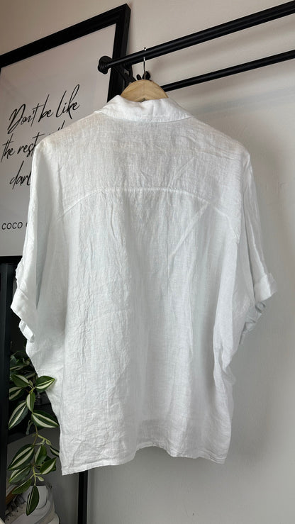 Leinen Blusenshirt oversize