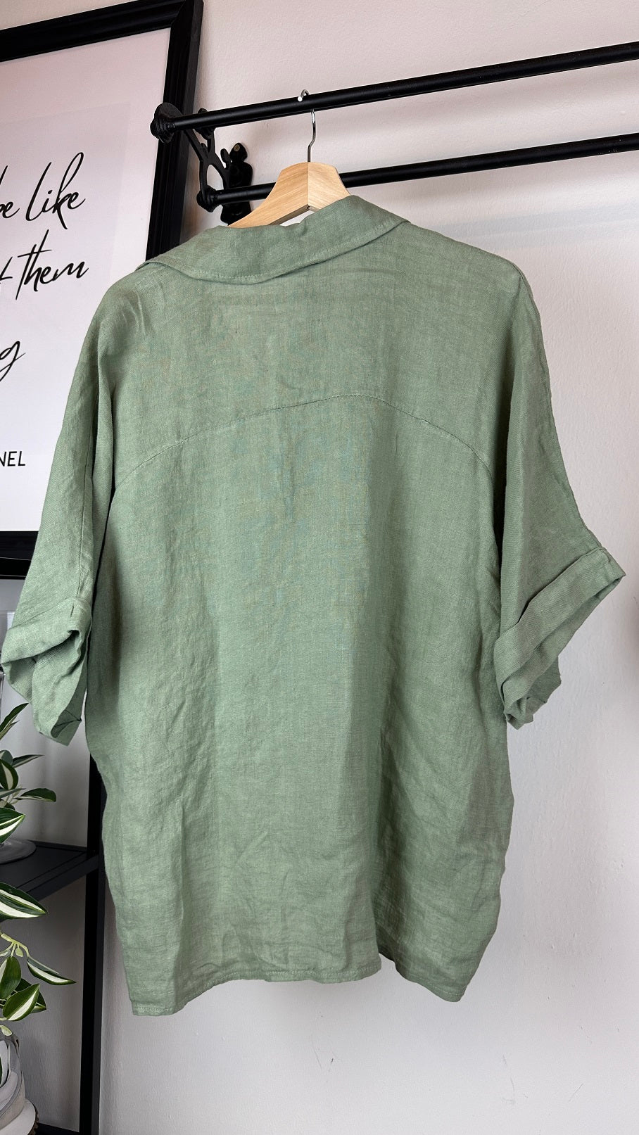 Leinen Blusenshirt oversize