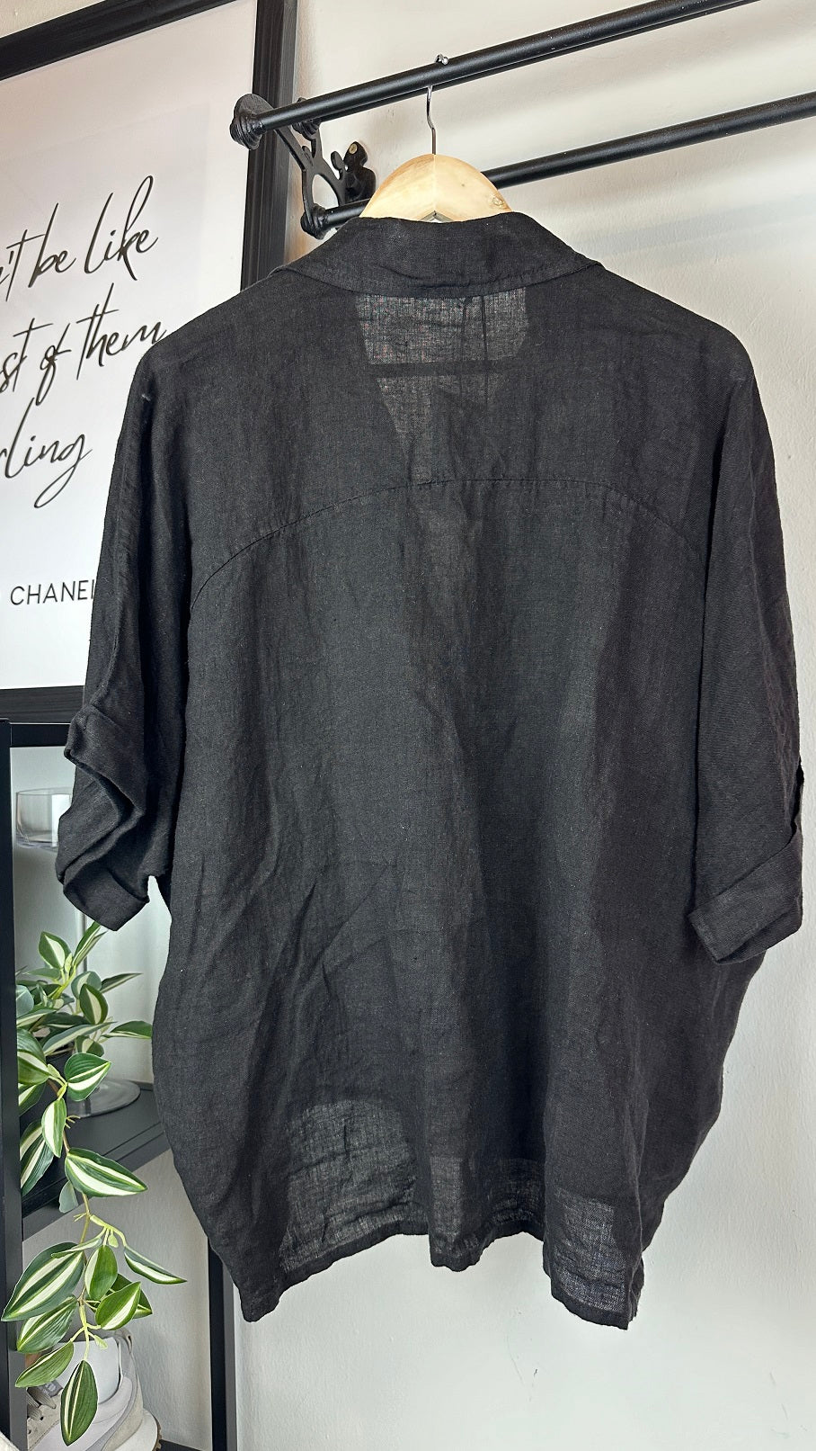 Leinen Blusenshirt oversize